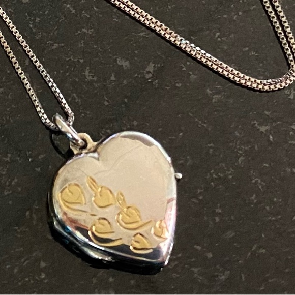 Sterling Silver Engraved Heart Locket - Picture 5 of 8